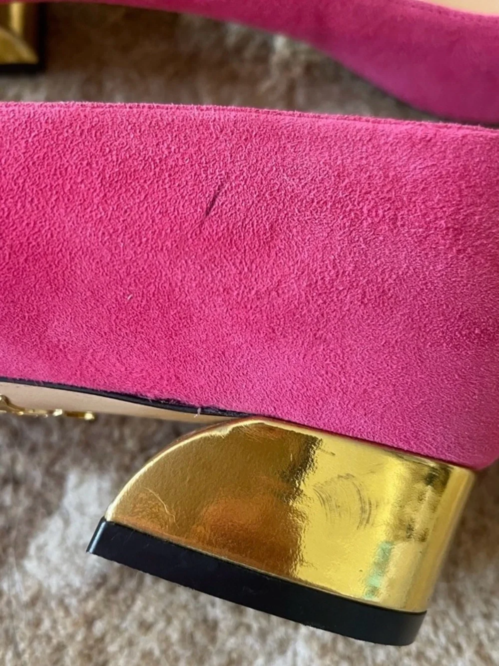 Charlotte Olympia Lady Like Point Toe Shoes Pink Suede Size 38